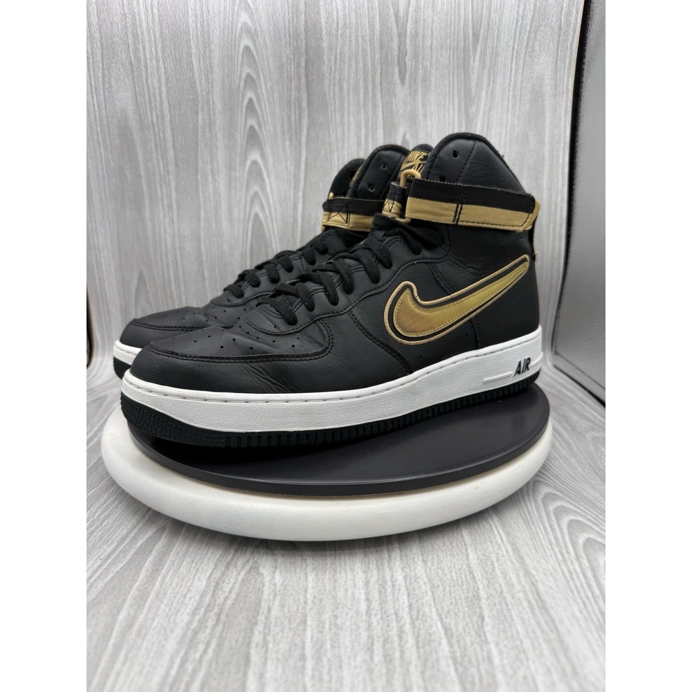 Nike Air Force 1 High '07 LV8 Sport x NBA Mens Size 13 Metallic Gold AV3938-001
